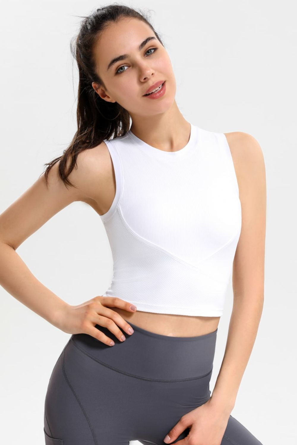 ANEE Ribbed Sports Tank